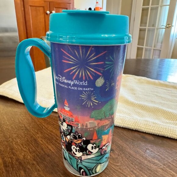 2025 Walt Disney World Resort Reusable Refillable Mug Mickey & Friends 4 Parks - Picture 1 of 4